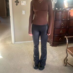 Faux leather pantsts